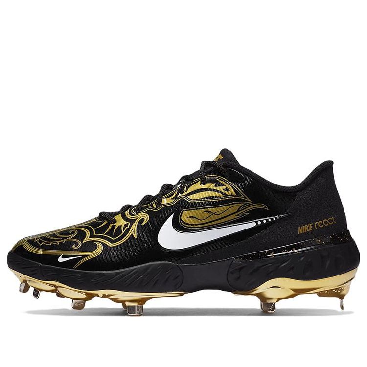 Nike Alpha Huarache Elite 3 Low Premium 'Black Metallic Vivid Gold' CV3553-001