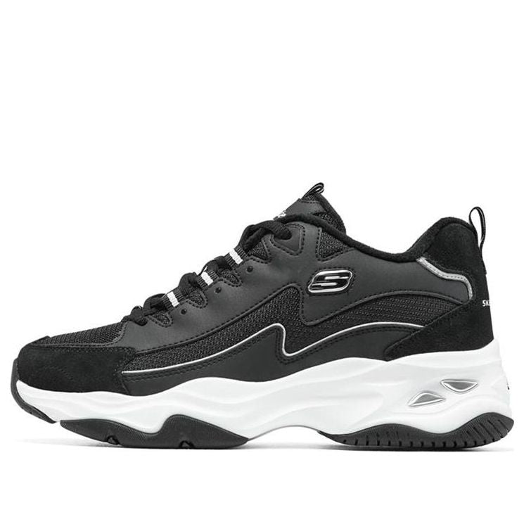 (WMNS) Skechers DLites 4.0 'Black' 896044-BLK
