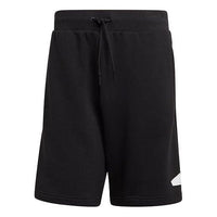 adidas M Fi Short Logo Printing Sports Lacing Loose Shorts Black GM6468