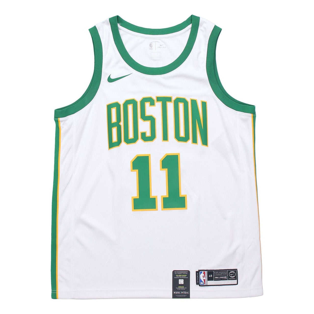 Nike NBA 18-19 Kyrie Irving Basketball Jersey 'White Green' AJ4596-101