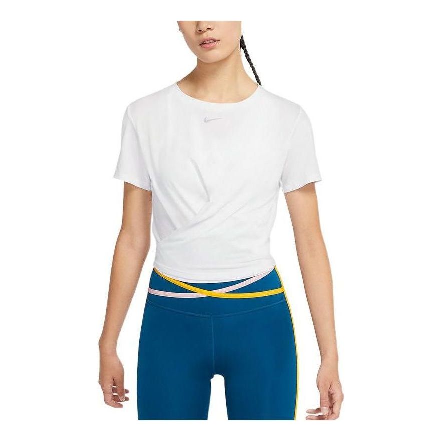 (WMNS) Nike One Luxe Dri-Fit T-Shirt 'White' DD4922-100