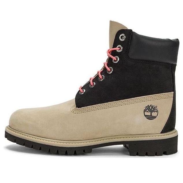 Timberland Premium 6 Inch Waterproof Boots 'Black Regenerative Leather Brown' A5RE4W