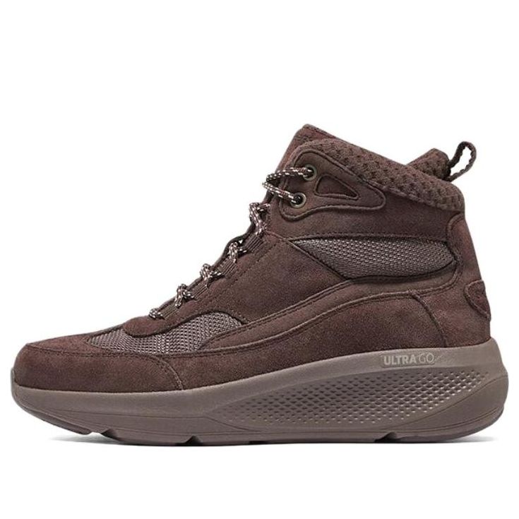 (WMNS) Skechers Athletic Casual Boots 'Dark Brown' 144523-RUST