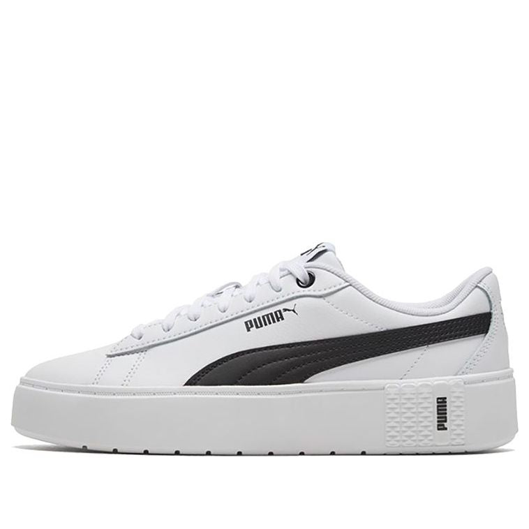 (WMNS) PUMA Smash Platform V2 L 'White Black' 373035-02