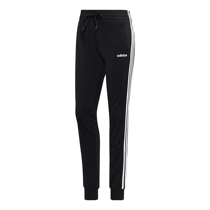 (WMNS) adidas W E 3s Pant Tri Slim Fit Bundle Feet Knit Sports Pants/Trousers/Joggers Black DP2382