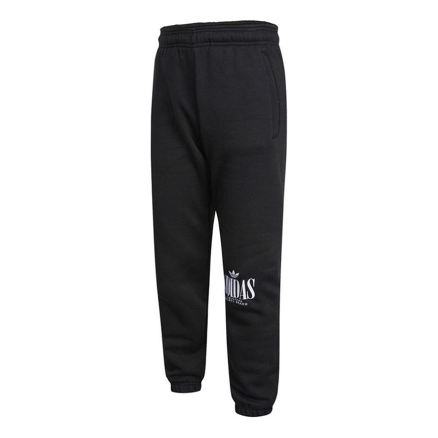 Men's adidas originals Running Casual Sports Bundle Feet Long Pants/Trousers Black H32328