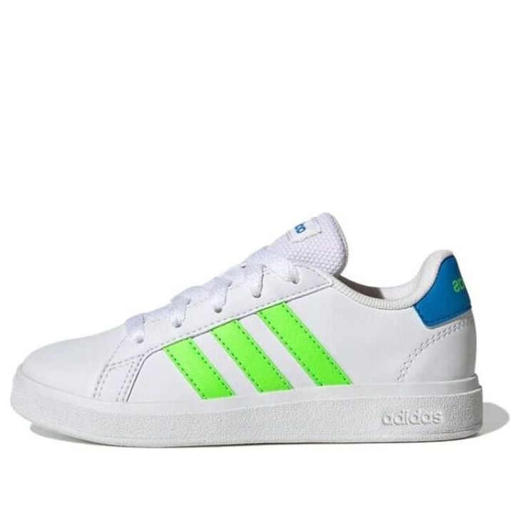 (GS) adidas Grand Court 2.0 Lifestyle Tennis 'White Solar Green' GW6505