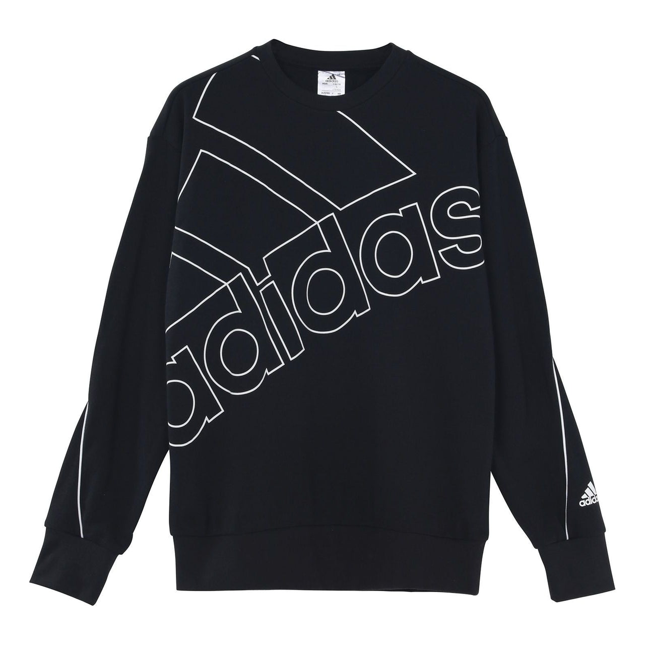 adidas Giant Logo Sweatshirt (Gender Natural) Men's Black GK9374
