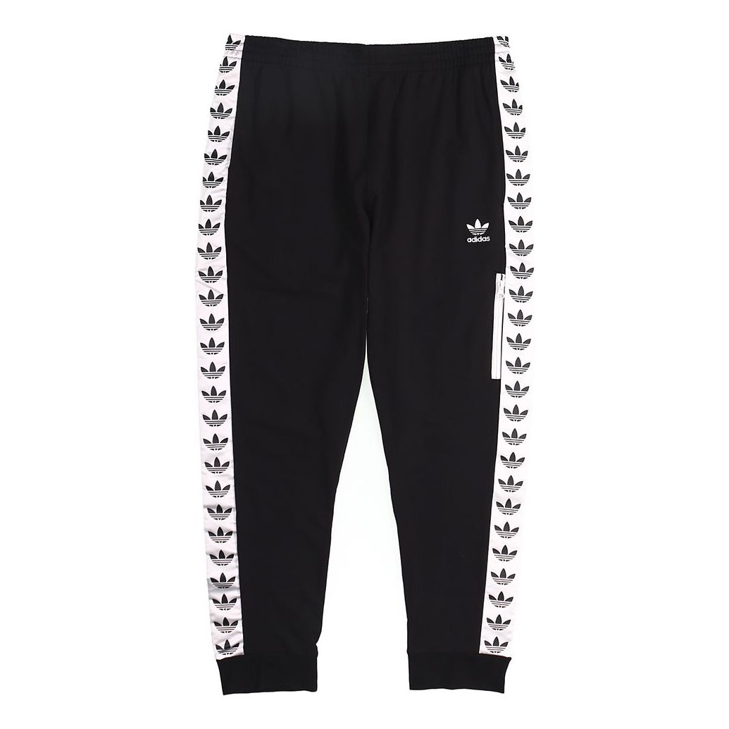 adidas originals Casual Sports ribbed Long Pants Black DX4234