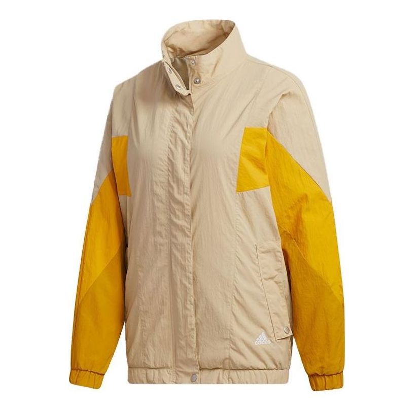 (WMNS) adidas Must Have Woven Jacket 'Tan Yellow' GF6964