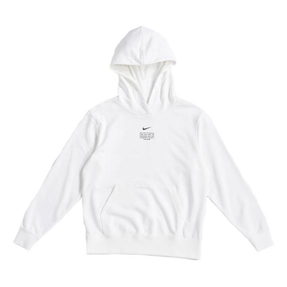 (WMNS) Nike Sportswear Swoosh Pullover Long Sleeves Hoodie White DJ6948-100