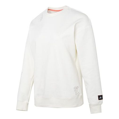 (WMNS) adidas CNY Graphic Sweaters 'White' HZ3004