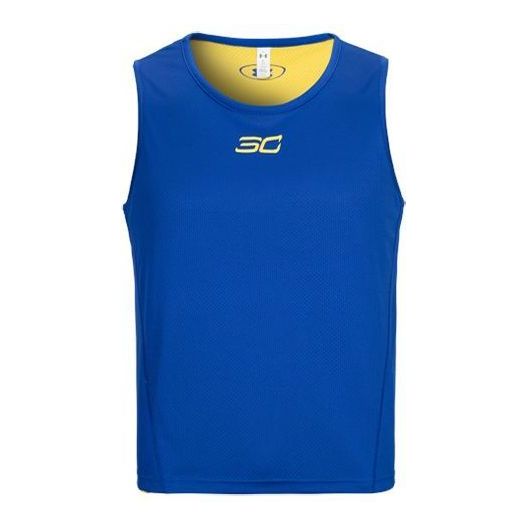 Under Armour SC30 Reversible Basketball Jersey 'Royal Blue Yellow' 1329427-401