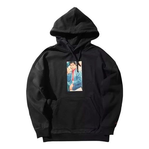 Li-Ning Character Graphic Hoodie 'Black' AWDNB63-1