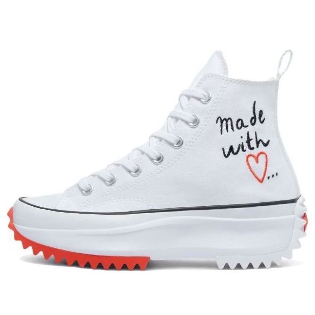 (WMNS) Converse Run Star Hike High 'Made With Love - White' 571874C