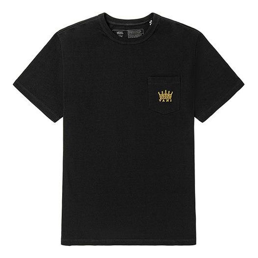 Vans x Dan Lacey Off The Wall Pocket T-Shirt 'Black' VN0A7PIWBLK