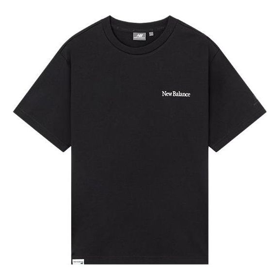 New Balance Casual Tee 'Black White' 5ED25433-BK