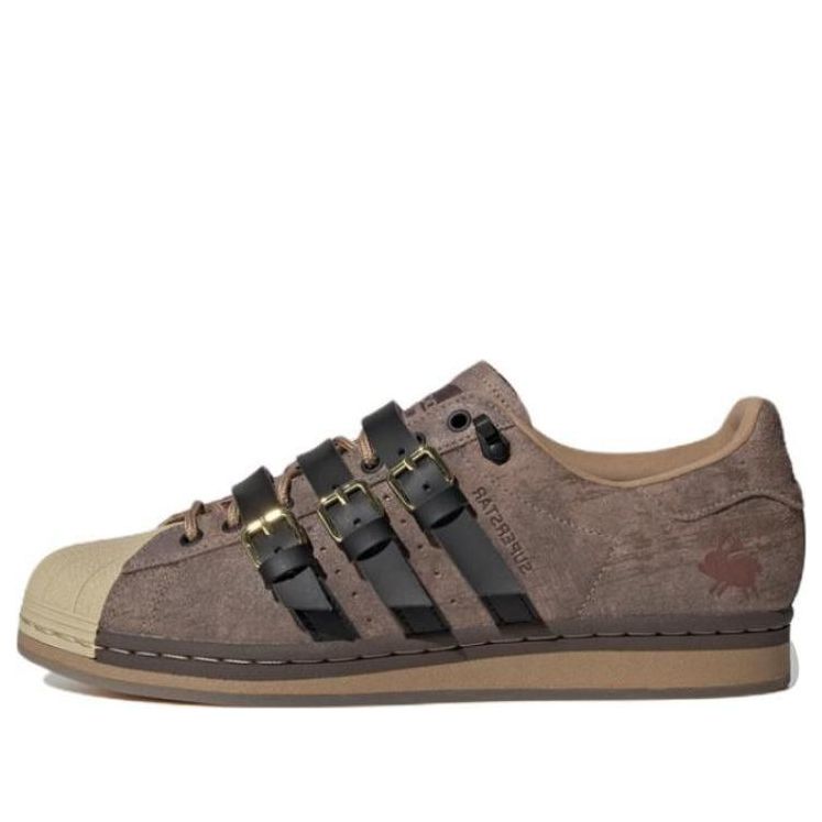 Melting Sadness x adidas originals Superstar Karoro Hole 'Brown Black Creamyellow' H06344