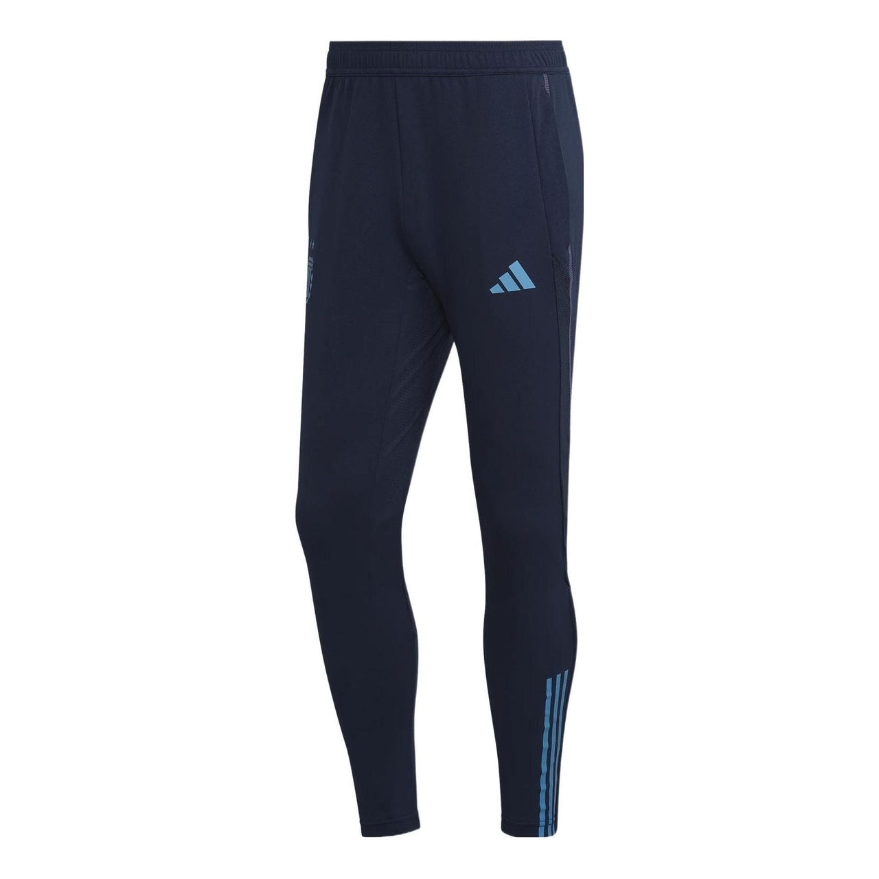 Men's adidas Afa Tr Pant Stripe Logo Slim Fit Mid Waist Sports Pants/Trousers/Joggers Black HF3914