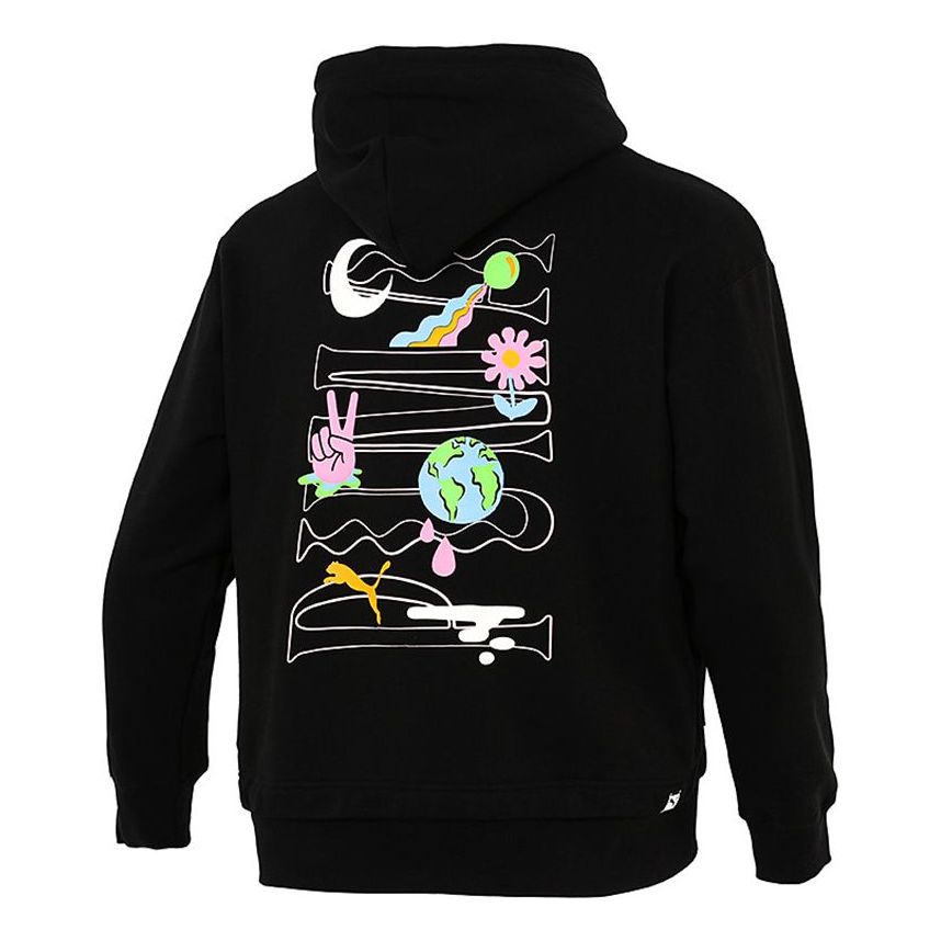 PUMA Back Logo Printing Sports Black 533038-01