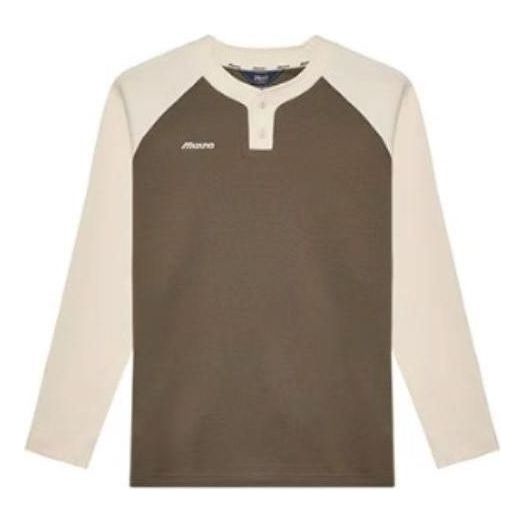 Mizuno Heritage Long Sleeve Shirt 'Beige' D2CA34H1