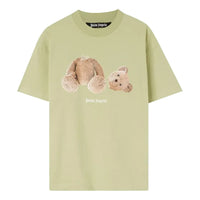 Palm Angels Bear Classic Tee 'Mint Brown' PMAA001F22JER0055160