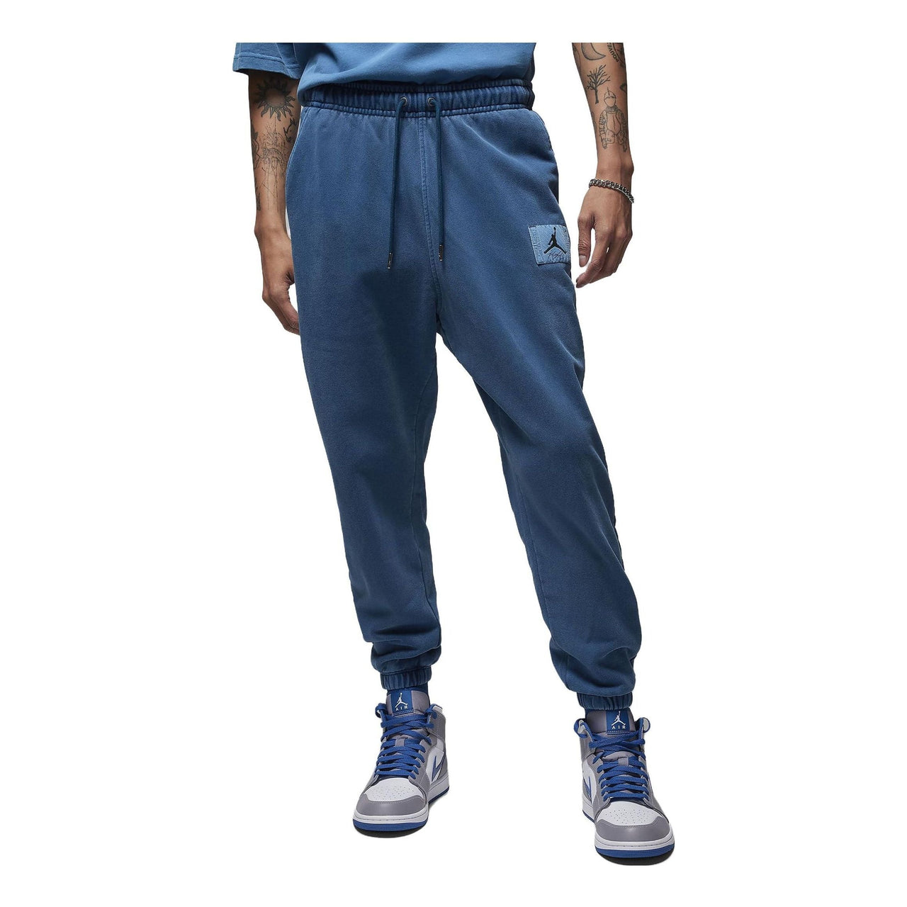 Air Jordan Essentials Fleece Washed Pants 'Blue' FB7299-427