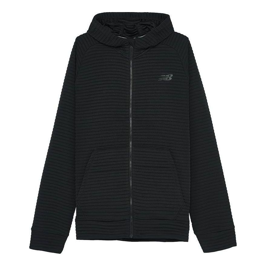 New Balance Slim Fit Hooded Jacket 'Black' MJ93932-BK