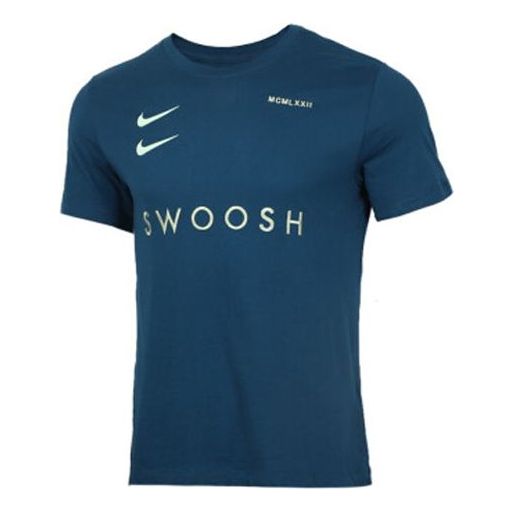 Nike Sportswear Swoosh Sports Short Sleeve Blue CV5893-499
