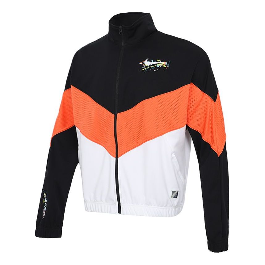 Nike Casual Woven Sports Stand Collar Jacket Black DJ5219-010