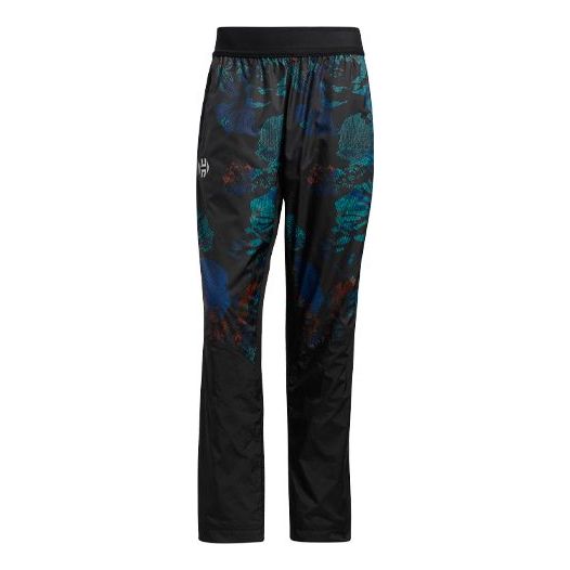 adidas Hrdn Nxt Pant Flowery Printed Basketball Pants Men's Black GH6694