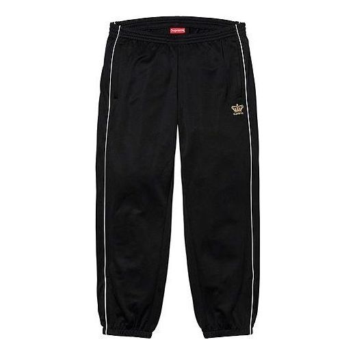 Supreme FW19 Week 1 Crown Track Pants 'Black' SUP-FW19-168