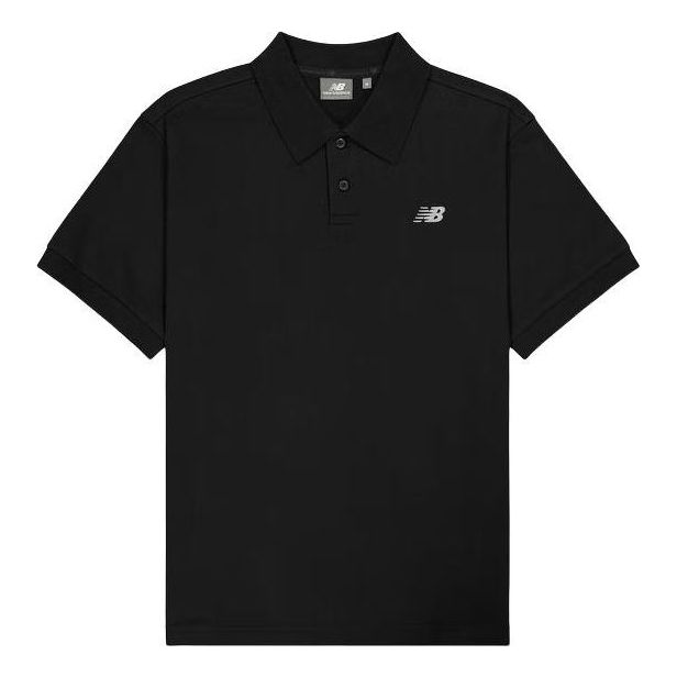 New Balance NB Logo Polo Shirt 'Black' NFE21011-BK