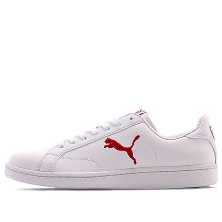 PUMA Smash Cat L White/Red 362945-01
