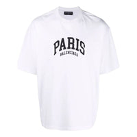 Balenciaga Cities Paris T-shirt Medium Fit 'White' 612966TLVL79040