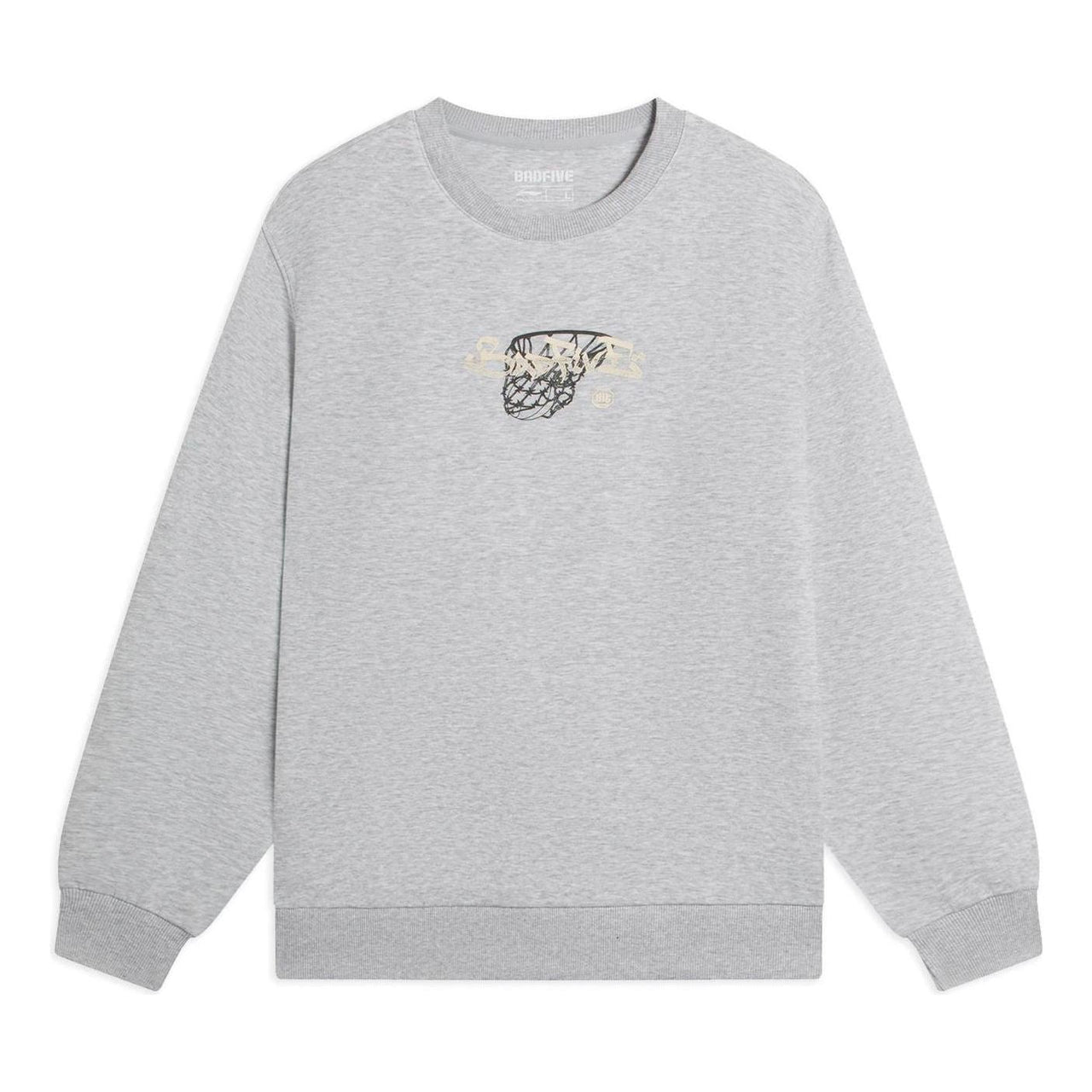 Li-Ning BadFive Hoops Graphic Sweatshirt 'Grey' AWDSB99-2