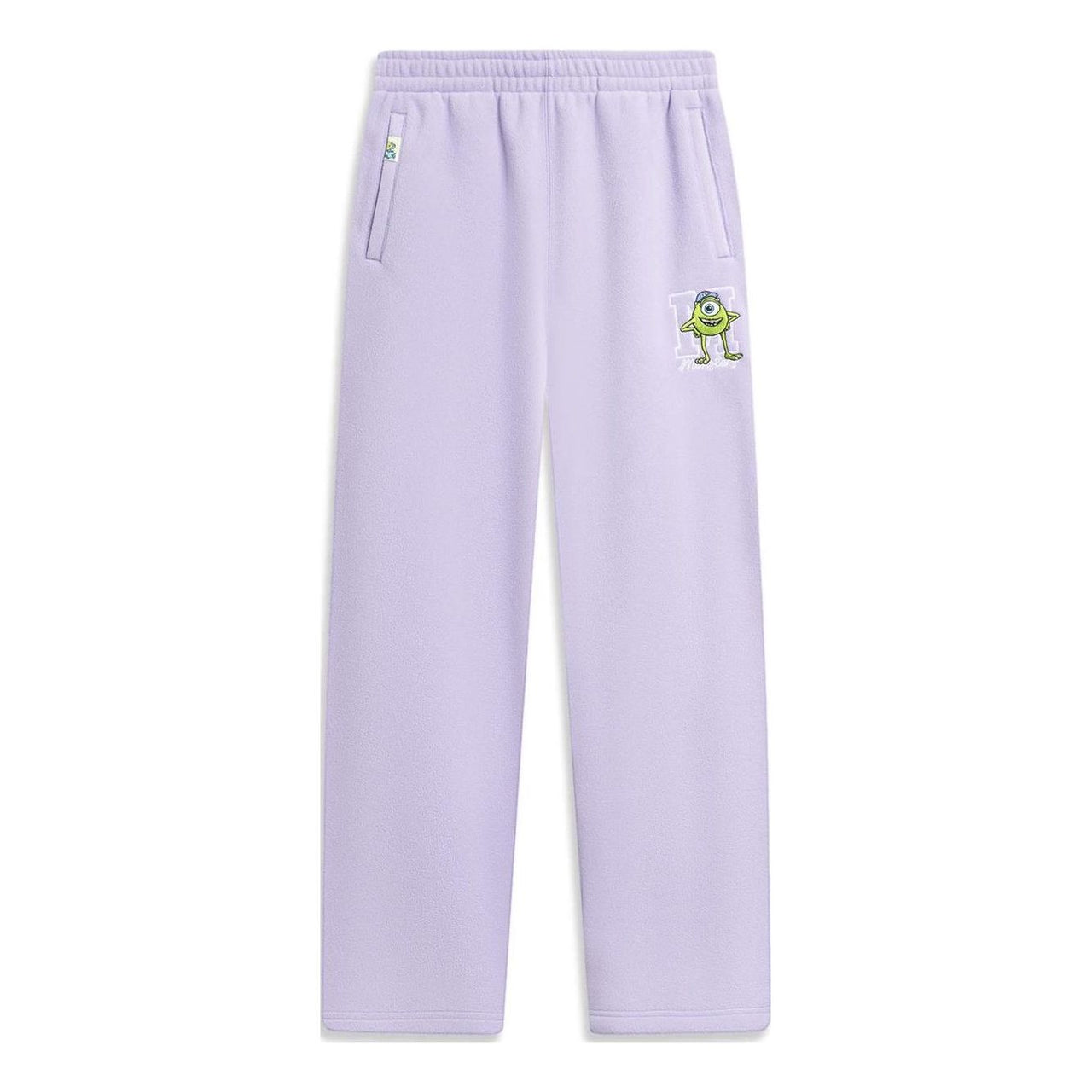 (WMNS) Li-Ning x Disney Monster University Graphic Fleece Sweatpants 'Light Purple' AKLT818-2