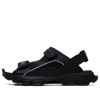 (WMNS) Fila Fusion Two Stripes Sandals 'Black' T12W125401FBK