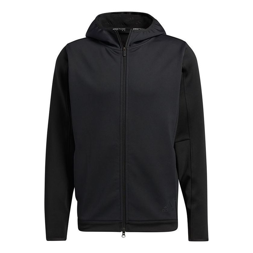 adidas Winterized Jkt Training Sports Hooded Jacket Black H35944