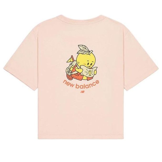 (WMNS) New Balance Fruit Graphic T-shirt 'Pink' AWT41335-DVR