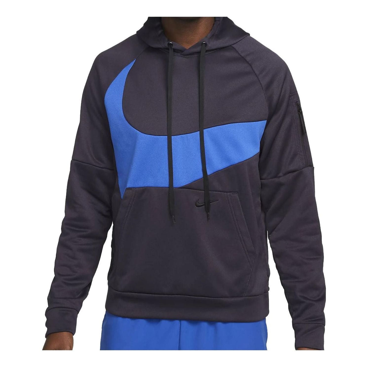 Nike Therma-FIT Swoosh Sweatshirt 'Black Blue' DQ5401-071