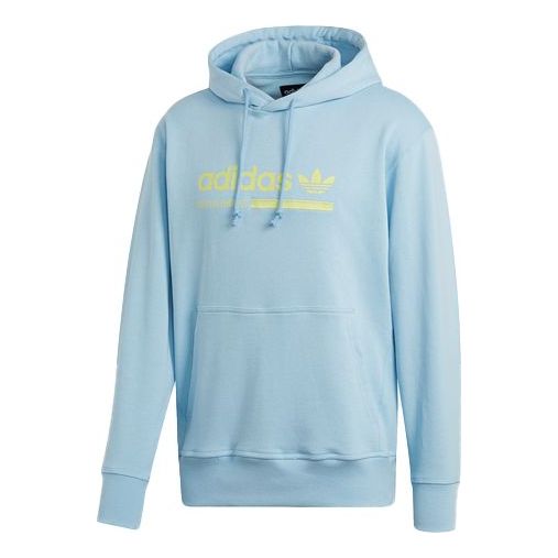 adidas originals Kaval Series Printing Logo Casual Sports Pullover Blue DV1941