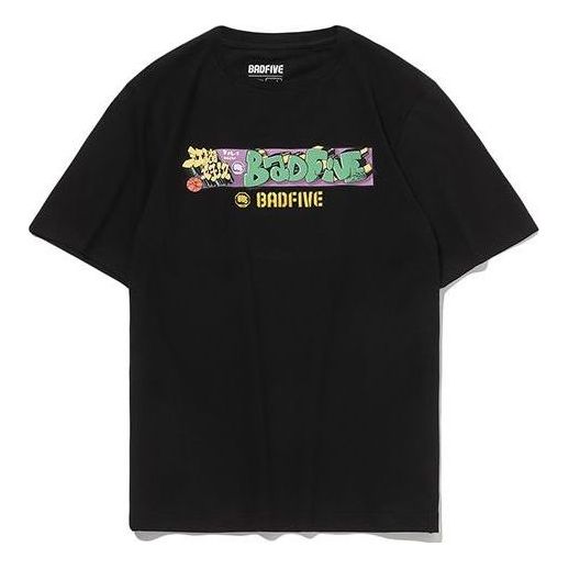 Li-Ning BADFIVE Basketball Series Element Printing Tee 'Black' AHSQ781-4