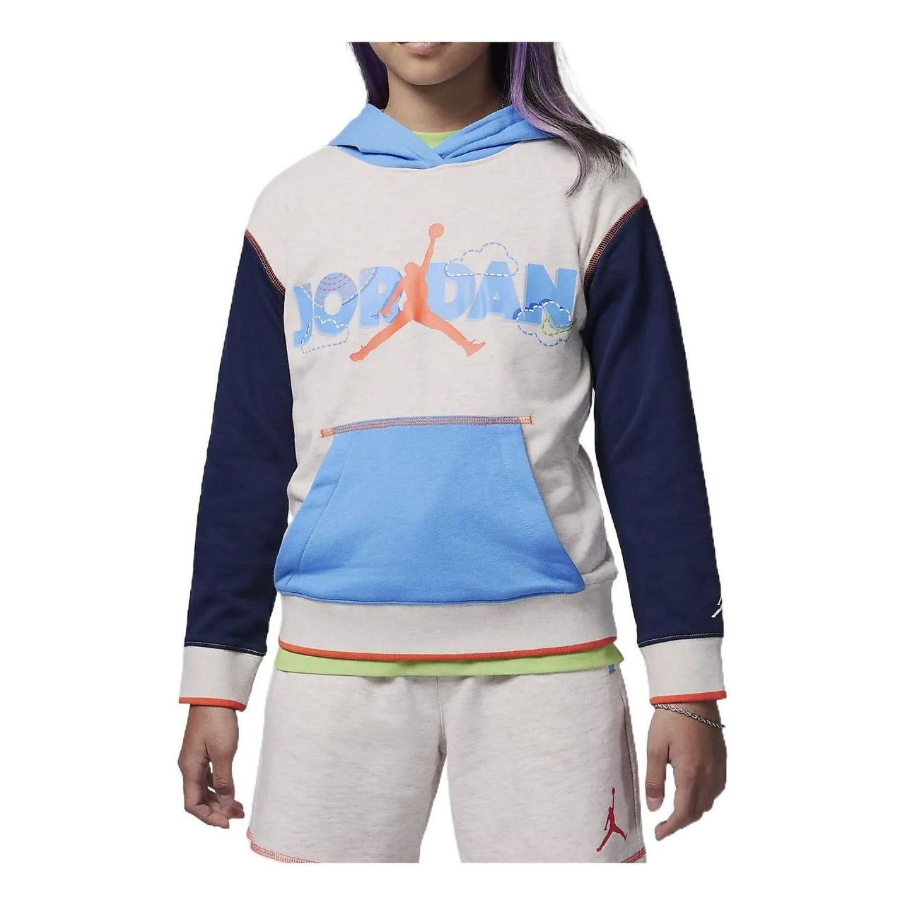 (GS) Air Jordan Backyard Adventure Boxy Sweatsuit 'Blue' DZ9881-110