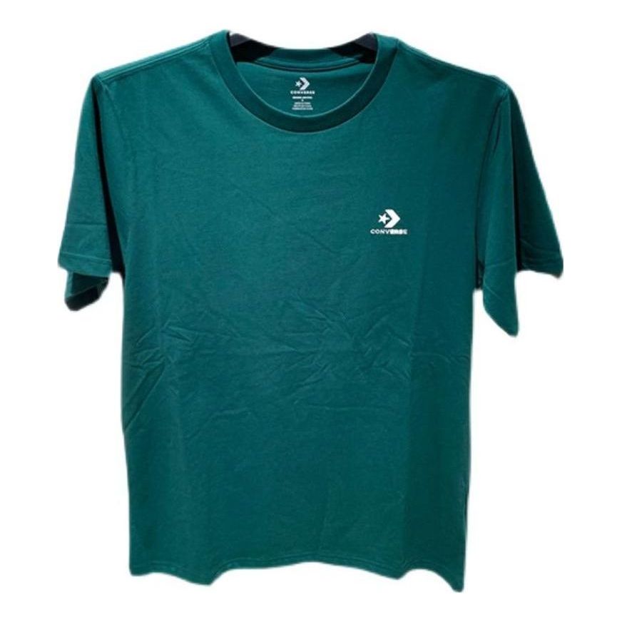 Converse Go-To Embroidered Star Chevron Standard-Fit T-Shirt 'Green' 10023876-A03