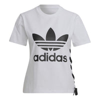 (WMNS) adidas Always Original Trefoil T-Shirt 'White Black' HS2598