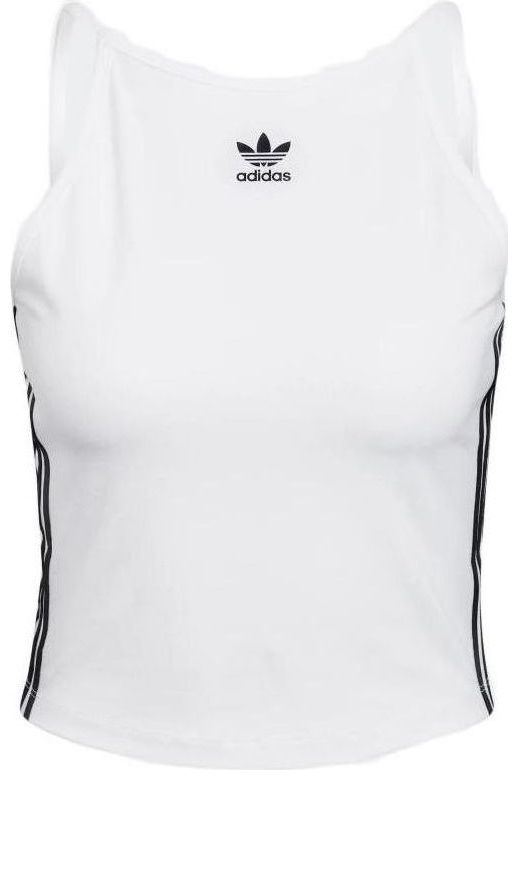 (WMNS) adidas originals Adicolor Classics Cropped Tank 'White' HC1977