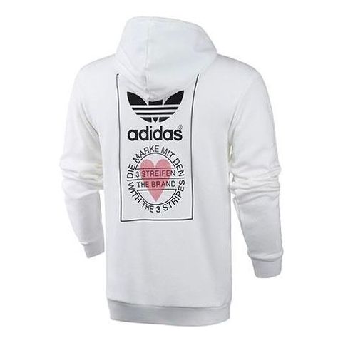 adidas originals Valentine's Day Series Back Printing Logo White GK7163