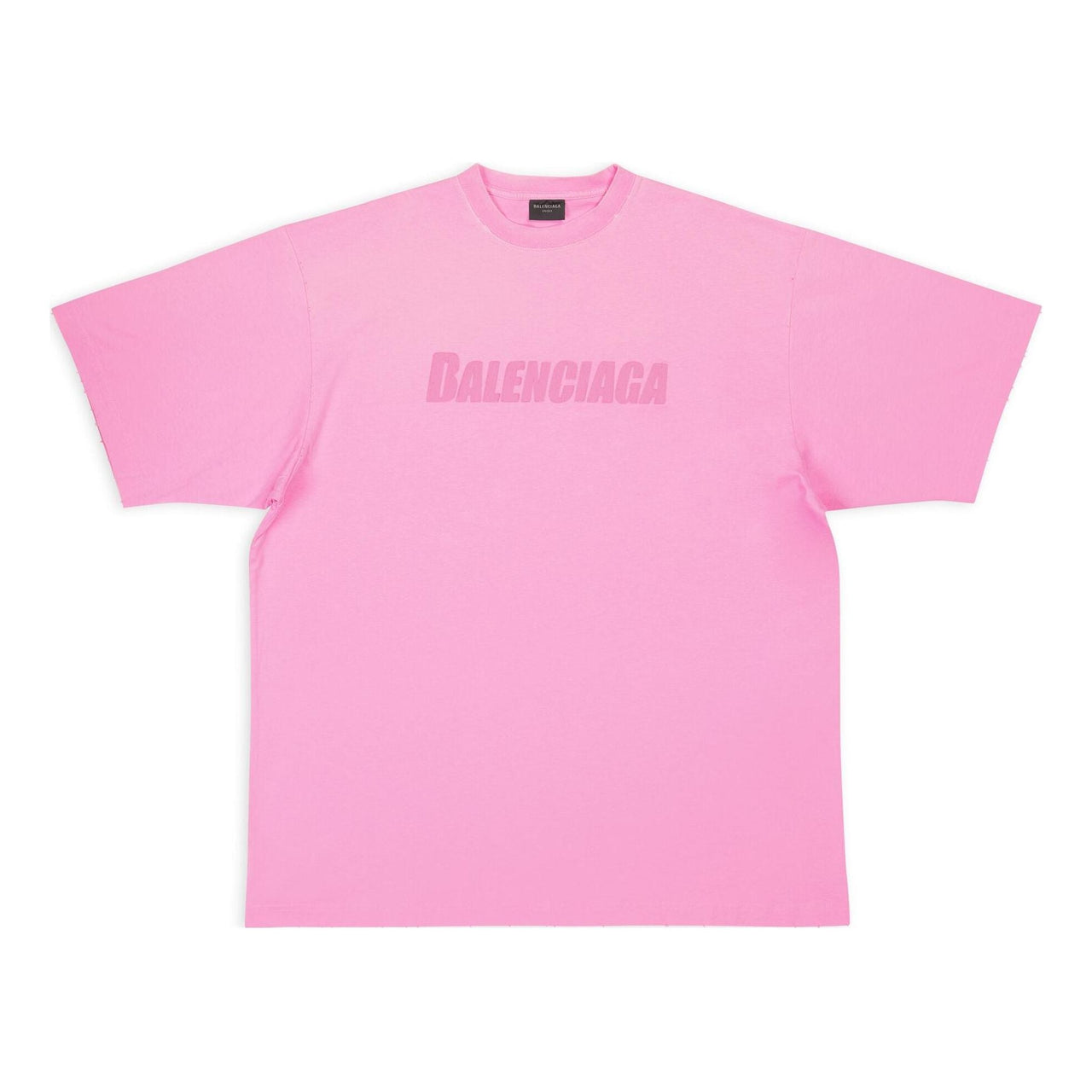 Balenciaga Caps T-shirt Boxy Fit 'Pink' 651795TNVL15700