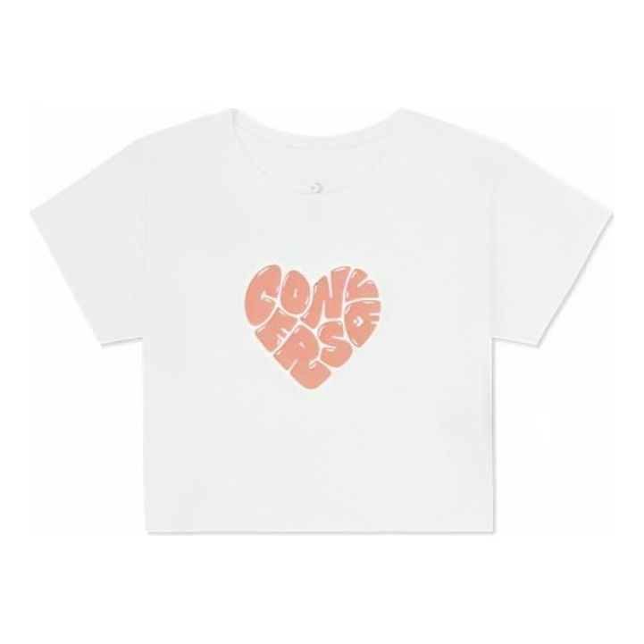 (WMNS) Converse Colourful Heart T-Shirt 'White' 10026369-A01